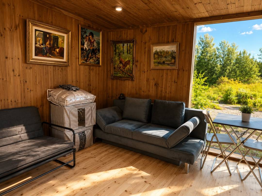 Hunter's Cabin — black forest cabin with panoramic glazing — 4