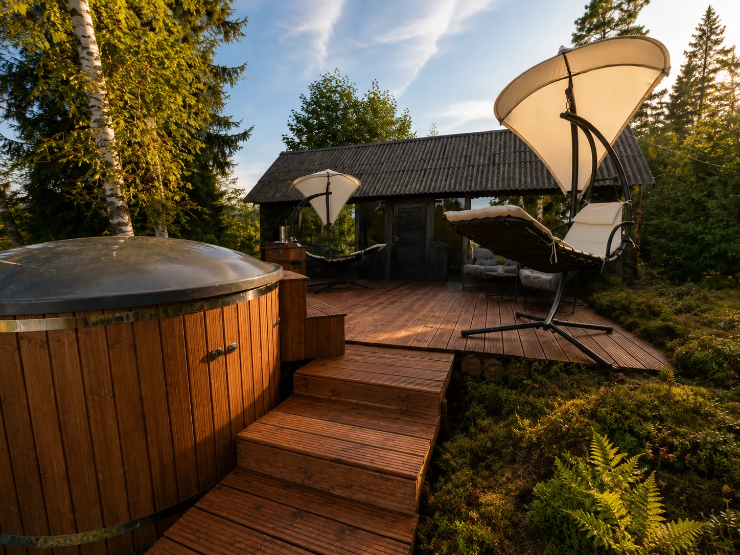 Black Forest Cabin — burbuļvanna, kino, ezers un briežu parks