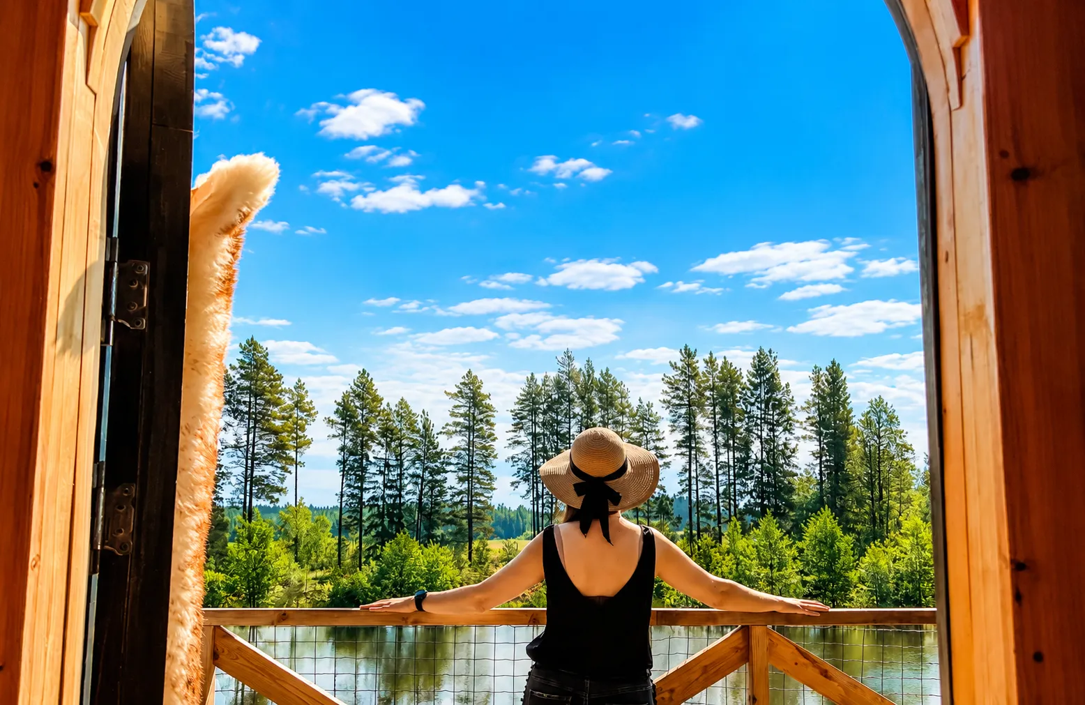 Dragon Treehouse — burbuļvanna, pirts, privāts ezers un briežu parks