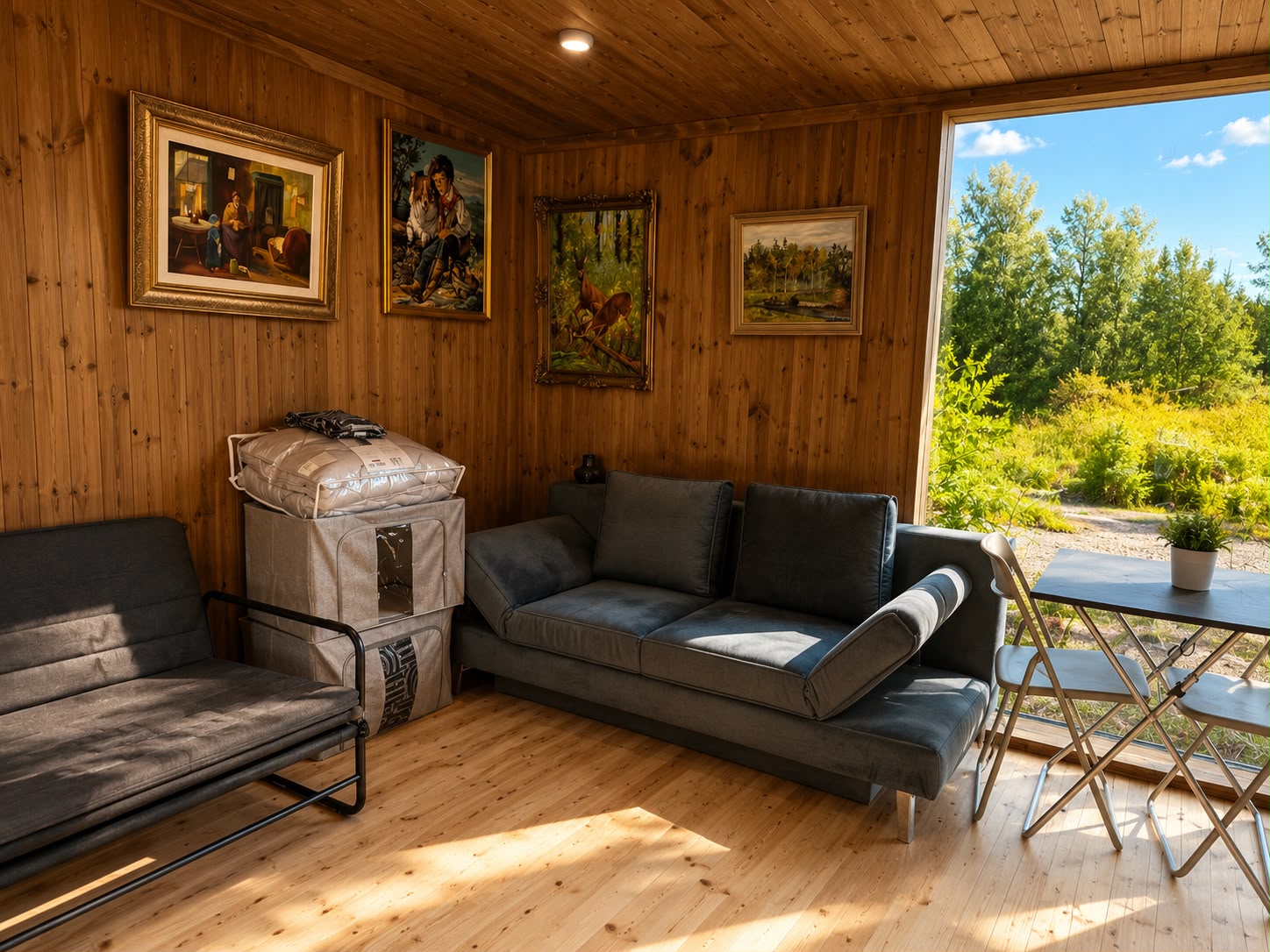 Hunter's Cabin — black forest cabin with panoramic glazing — 3