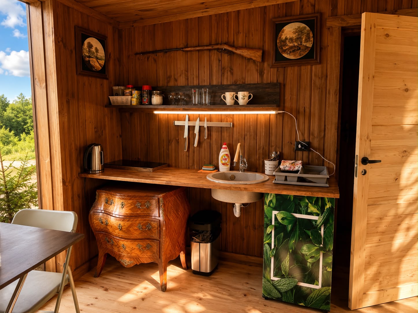 Hunter's Cabin — black forest cabin with panoramic glazing — 4